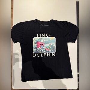 Pink Dolphin Black T-Shirt